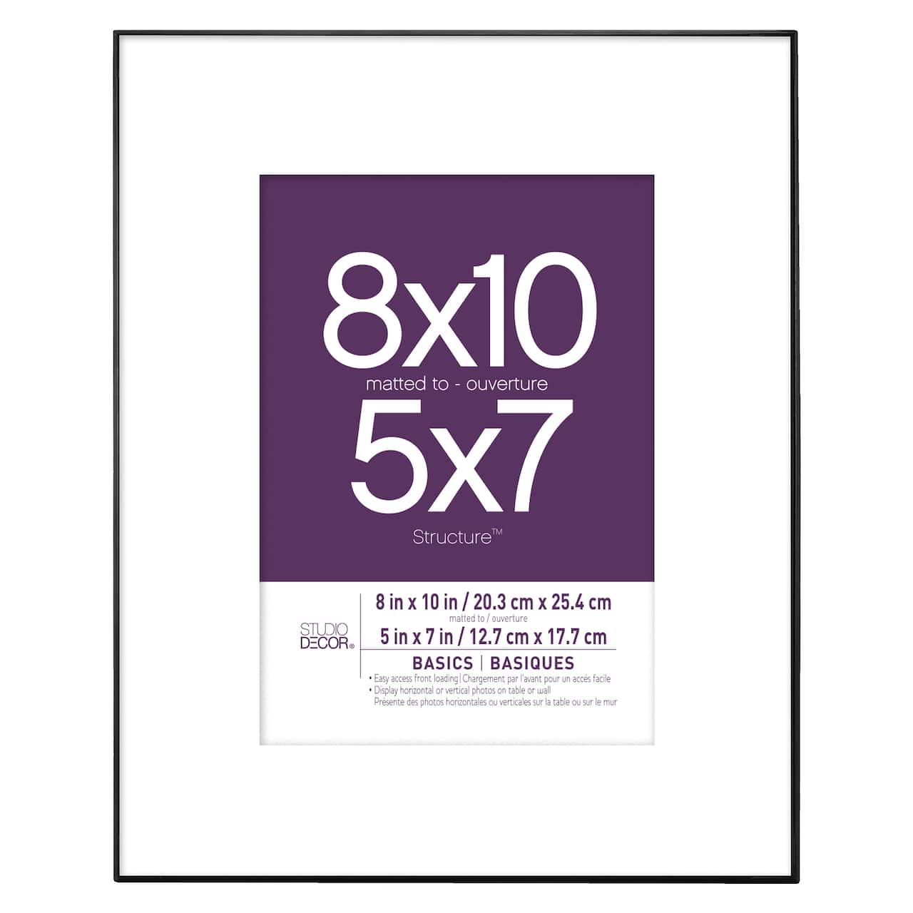 Basics Black Frame with Mat by Studio Décor®
